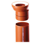 AWADUCT CUPLA 110 EXCEN.ACANALADA INOD.